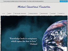 Tablet Screenshot of michaeleducationalfoundation.com